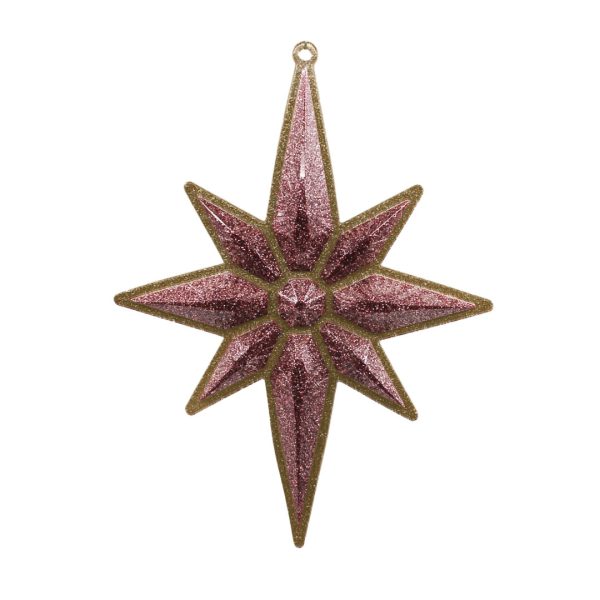 Studio Soot of Christmas Star Ornament, champagne with Rose Gold